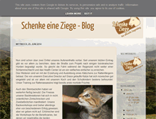 Tablet Screenshot of blog.schenke-eine-ziege.de